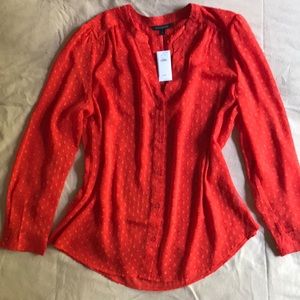 Red Blouse by Banana Republic